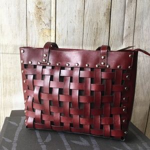 Rina Rich Weaved Handbag